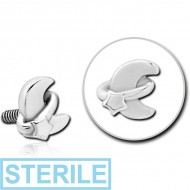 STERILE SURGICAL STEEL MICRO ATTACHMENT FOR 1.2MM INTERNALLY THREADED PINS - ANNULAR ECLIPSE AND STAR