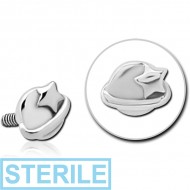 STERILE SURGICAL STEEL MICRO ATTACHMENT FOR 1.2MM INTERNALLY THREADED PINS - EYE STAR