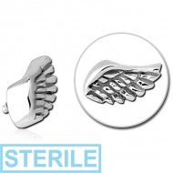 STERILE SURGICAL STEEL MICRO ATTACHMENT FOR 1.2MM INTERNALLY THREADED PINS - WING