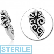 STERILE SURGICAL STEEL MICRO ATTACHMENT FOR 1.2MM INTERNALLY THREADED PINS - FLOWER