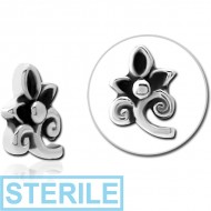 STERILE SURGICAL STEEL MICRO ATTACHMENT FOR 1.2MM INTERNALLY THREADED PINS - FLOWER