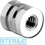 STERILE SURGICAL STEEL PLAIN INSERT 1.6 MM WIDTH 2.05 MM HEIGHT PIERCING