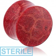 STERILE ORGANIC CORAL PLUG DOUBLE FLARED