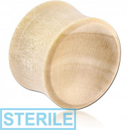 STERILE ORGANIC WOODEN PLUG CROCODILE CONCAVE DOUBLE FLARED