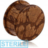 STERILE ORGANIC WOODEN PLUG ANTIQUE RIDGED