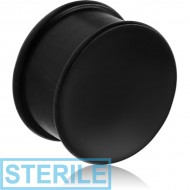 STERILE ORGANIC HORN PLUG CONCAVE RIDGED