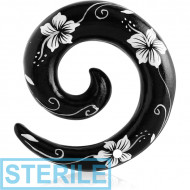 STERILE ORGANIC WOODEN SPIRAL HAND PAINTED