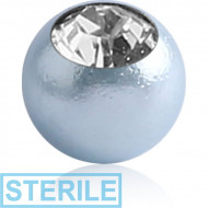 STERILE SYNTHETIC PEARL JEWELLED BALL PIERCING