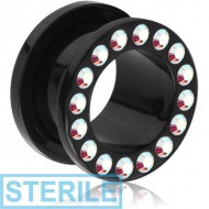 STERILE ACRYLIC JEWELLED THREADED TUNNEL