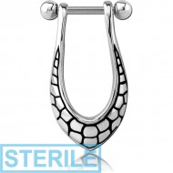 STERILE SURGICAL STEEL KOOL KATANA CARTILAGE SHIELD PIERCING