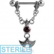 STERILE SURGICAL STEEL KOOL KATANA STONE NIPPLE SHIELD