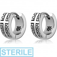 STERILE SURGICAL STEEL KOOL KATANA HUGGIES PAIR - CROSS