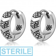 STERILE SURGICAL STEEL KOOL KATANA HUGGIES PAIR PIERCING