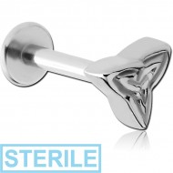 STERILE SURGICAL STEEL LABRET - TRINITY