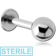 STERILE SURGICAL STEEL LABRET PIERCING