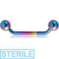 STERILE ANODISED TITANIUM LONG 45DEG OPEN STAPLE BARBELL