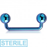 STERILE ANODISED TITANIUM 90 DEGREE STAPLE BARBELL