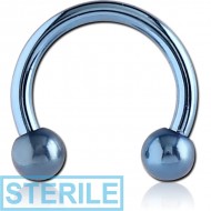 STERILE ANODISED SURGICAL STEEL MICRO CIRCULAR BARBELL