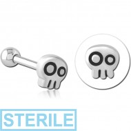 STERILE SURGICAL STEEL TRAGUS MICRO BARBELL - GHOST PIERCING