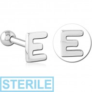 STERILE SURGICAL STEEL TRAGUS MICRO BARBELL - E