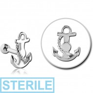 STERILE SURGICAL STEEL ANCHOR TRAGUS MICRO BARBELL