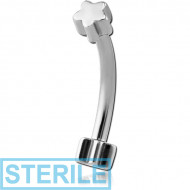 STERILE SURGICAL STEEL FANCY CURVED MICRO BARBELL