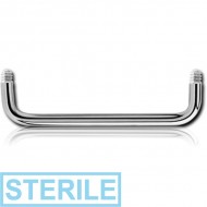 STERILE TITANIUM LONG 90 DEGREE STAPLE MICRO BARBELL PIN