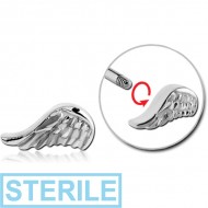 STERILE SURGICAL STEEL MICRO THREADED ATTACHMENT-WING PIERCING