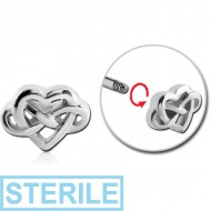 STERILE SURGICAL STEEL MICRO THREADED INFINITY ATTACHMENT PIERCING
