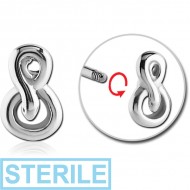 STERILE SURGICAL STEEL MICRO THREADED INFINITY AND SNAKE ATTACHMENT PIERCING