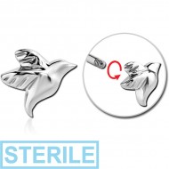 STERILE SURGICAL STEEL MICRO THREADED ATTACHMENT - BIRD PIERCING