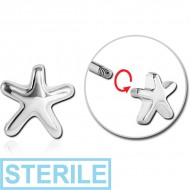 STERILE SURGICAL STEEL MICRO THREADED ATTACHMENT - STAR PIERCING