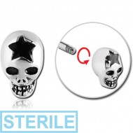 STERILE SURGICAL STEEL MICRO THREADED SKULL ATTACHMENT PIERCING