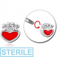STERILE SURGICAL STEEL MICRO THREADED ATTACHMENT PIERCING