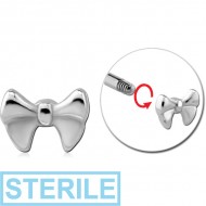 STERILE SURGICAL STEEL MICRO THREADED ATTACHMENT - BOW PIERCING