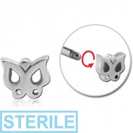 STERILE SURGICAL STEEL MICRO THREADED BUTTERFLY ATTACHMENT PIERCING