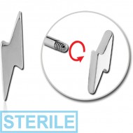 STERILE SURGICAL STEEL MICRO THREADED LIGHTNING ATTACHMENT PIERCING