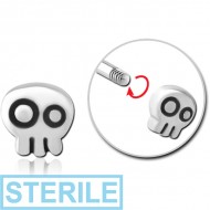 STERILE SURGICAL STEEL MICRO ATTACHMENT FOR 1.2MM THREADED PINS- GHOST PIERCING