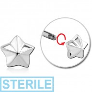STERILE SURGICAL STEEL MICRO THREADED ATTACHMENT - NAUTICAL STAR PIERCING