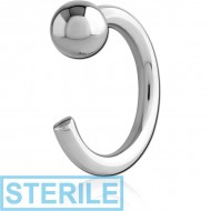 STERILE SURGICAL STEEL OPEN CLAW EARRING