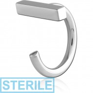 STERILE SURGICAL STEEL OPEN CLAW EARRING