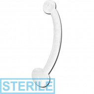 STERILE CLEAR ACRYLIC NAVEL RETAINER