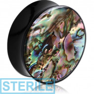 STERILE ACRYLIC SYNTHETIC MOTHER OF PEARL FLARED PLUG