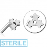 STERILE SURGICAL STEEL THREADLESS ATTACHMENT - TRIPLE SAR