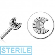 STERILE SURGICAL STEEL THREADLESS ATTACHMENT - CRESCENT