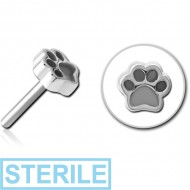 STERILE SURGICAL STEEL THREADLESS ATTACHMENT - ANIMAL PAW INDENT