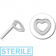 STERILE SURGICAL STEEL THREADLESS ATTACHMENT - HEART