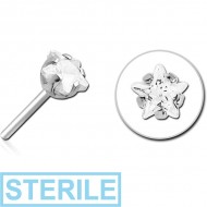 STERILE SURGICAL STEEL JEWELLED THREADLESS ATTACHMENT - STAR