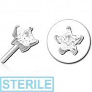 STERILE SURGICAL STEEL JEWELLED THREADLESS ATTACHMENT - STAR
