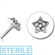 STERILE SURGICAL STEEL JEWELLED THREADLESS ATTACHMENT - STAR